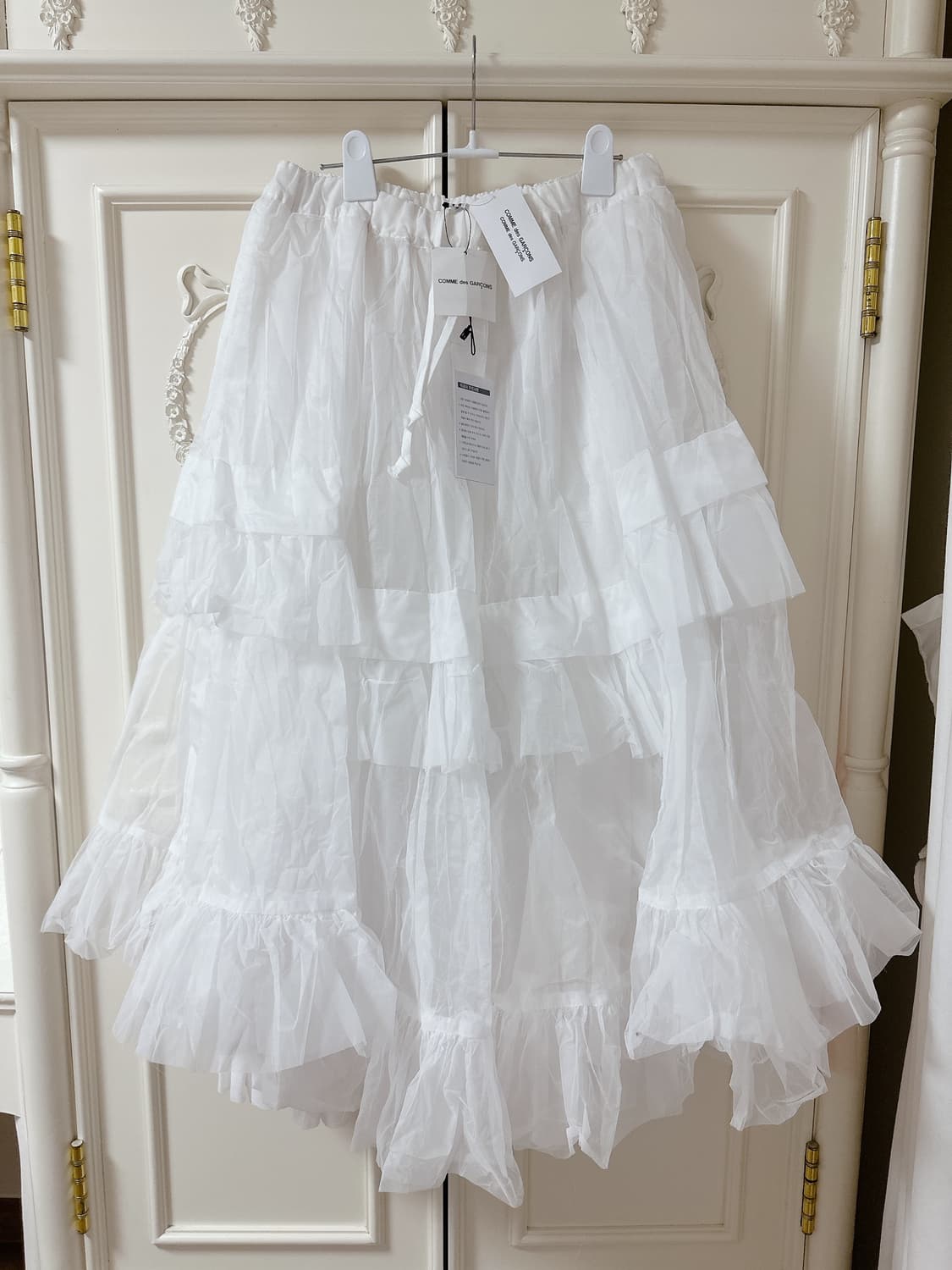 24AW 2Layer Organdi Skirt 상품이미지1