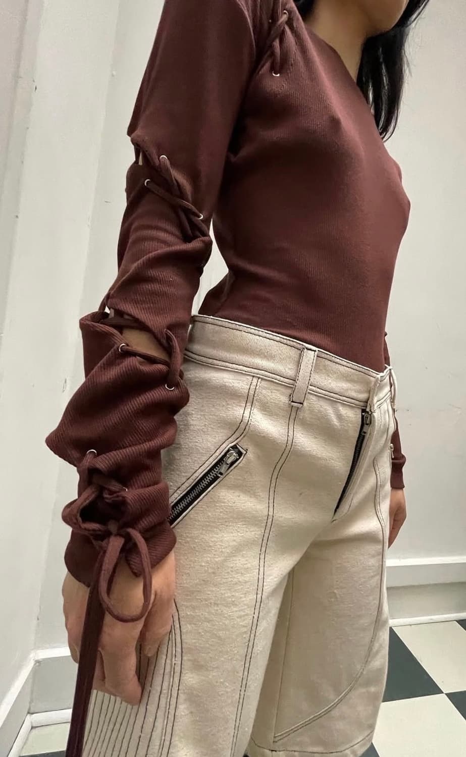 vejas 22fw 트임 탑 상품이미지3