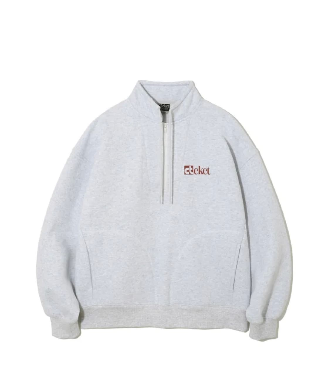테켓, Plan Half Zip-Up Sweatshirt Melange 상품이미지1