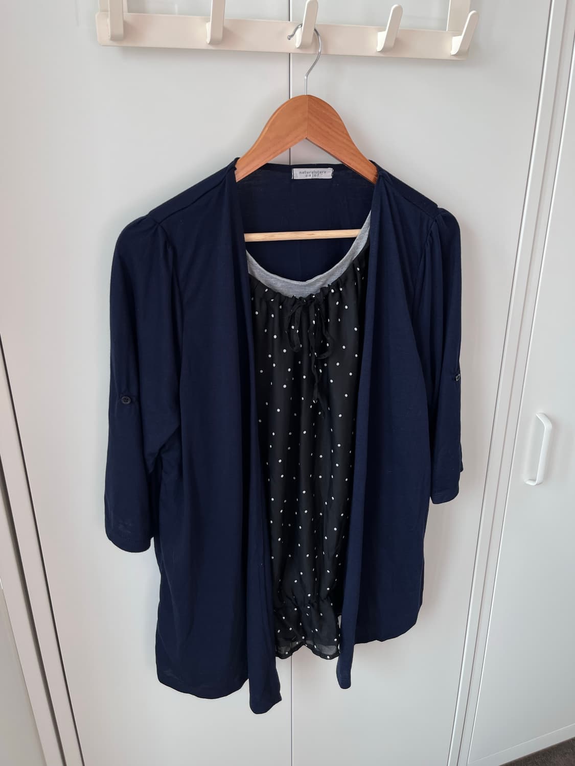 Naturalstore calof 도트 레이어드 바선생 원피스 상품이미지7