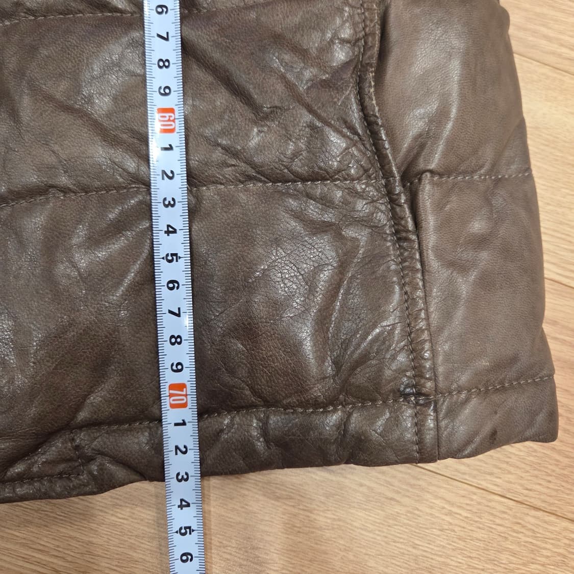 갤럭시 남성 양가죽 다운 자켓 95 상품이미지10