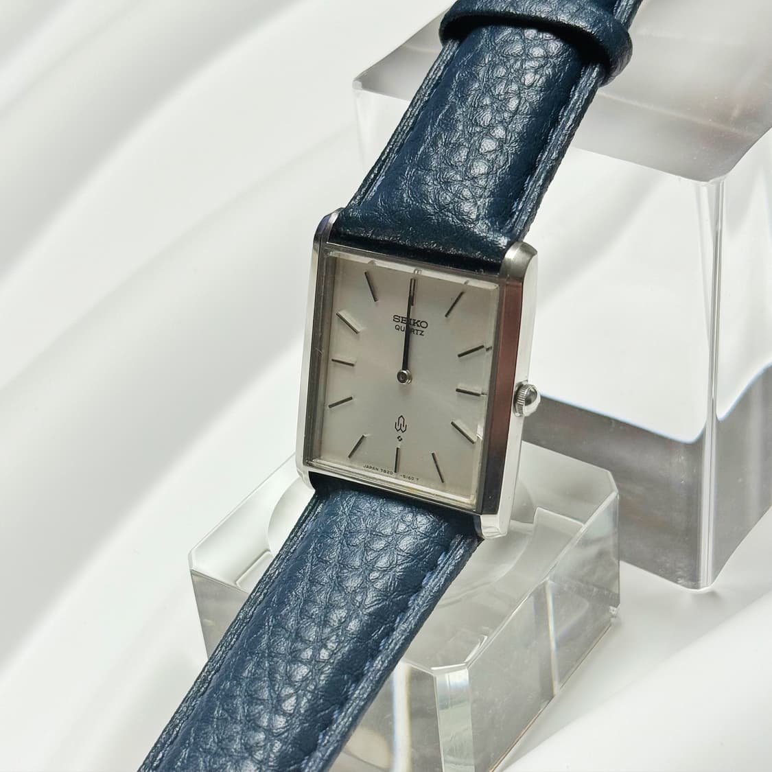 80's90's 빈티지 세이코 미니멀 실버 스퀘어 탱크 워치 상품이미지4