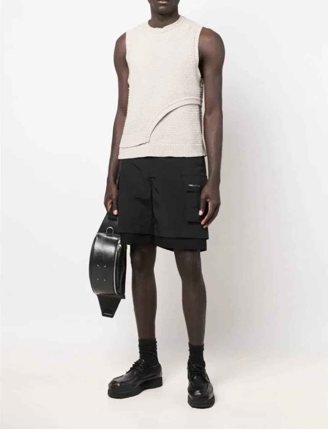 [48] 준지 블랙 밀리터리 카고 쇼트 팬츠 반바지  상품이미지4