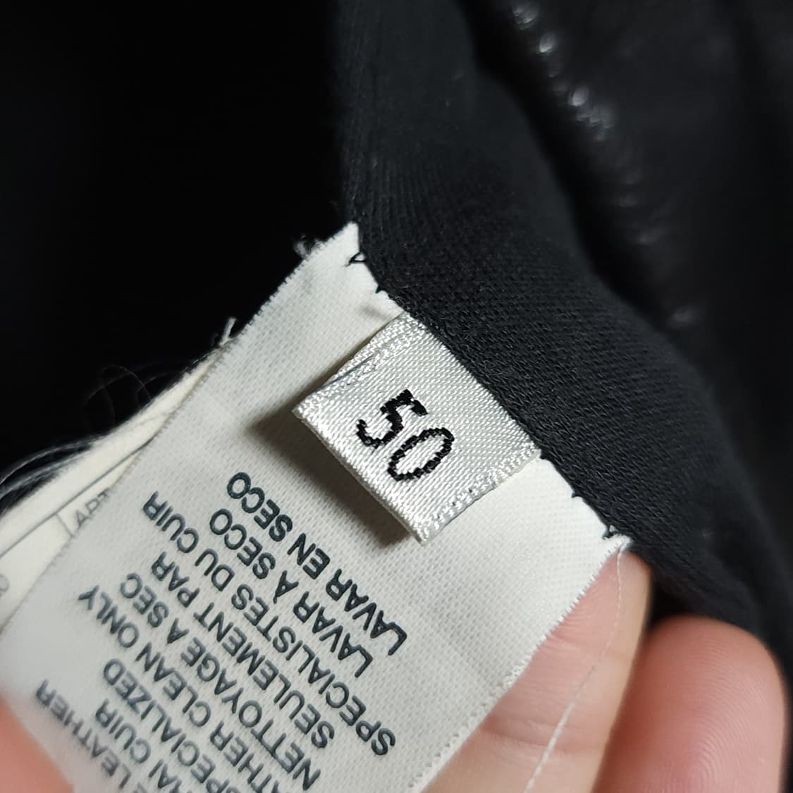 아르마니 레더 카코트 송가지 가죽자켓 레더 워크자켓 50 상품이미지9