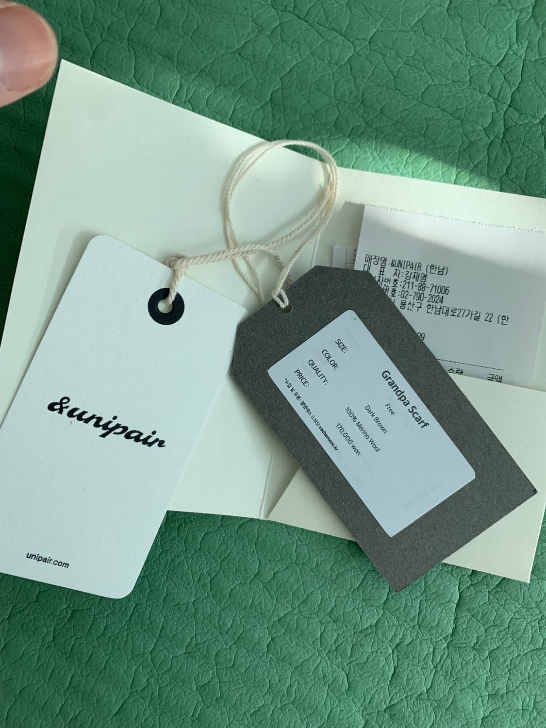 Ends and means 그랜파 스카프 다크브라운 상품이미지5