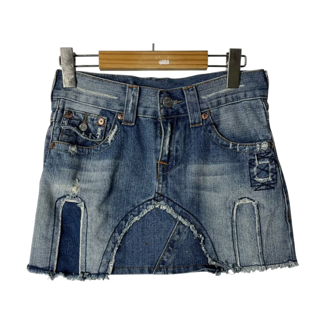 [True Religion] 트루릴리전 데님 미니스커트 상품이미지2