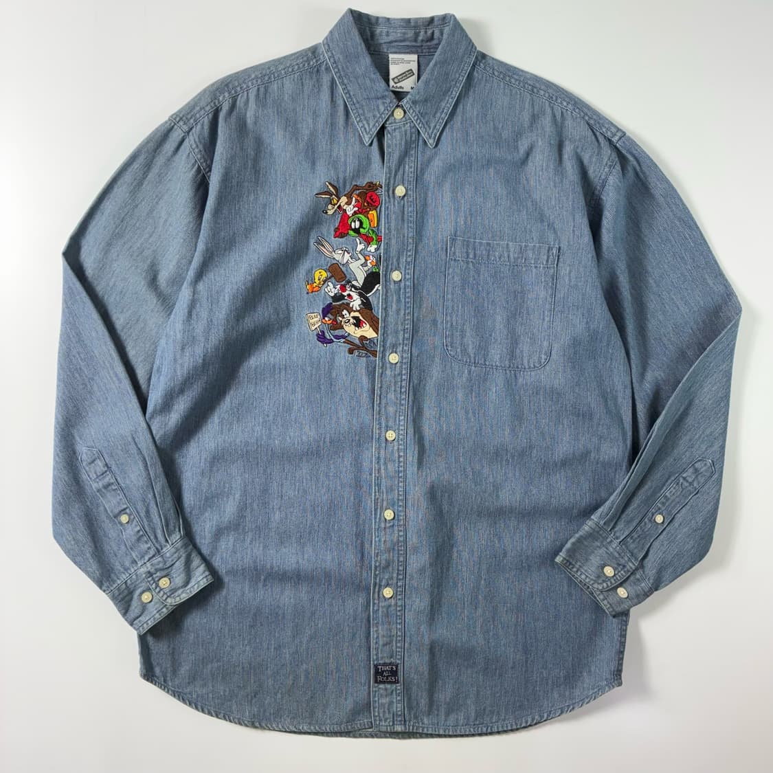 Warner bros  워너브라더스 90,s 루니튠즈 데님셔츠   상품이미지1
