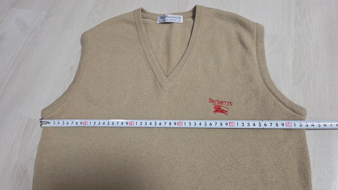 (착샷) 버버리 니트 베스트 조끼 기마로고 상품이미지6
