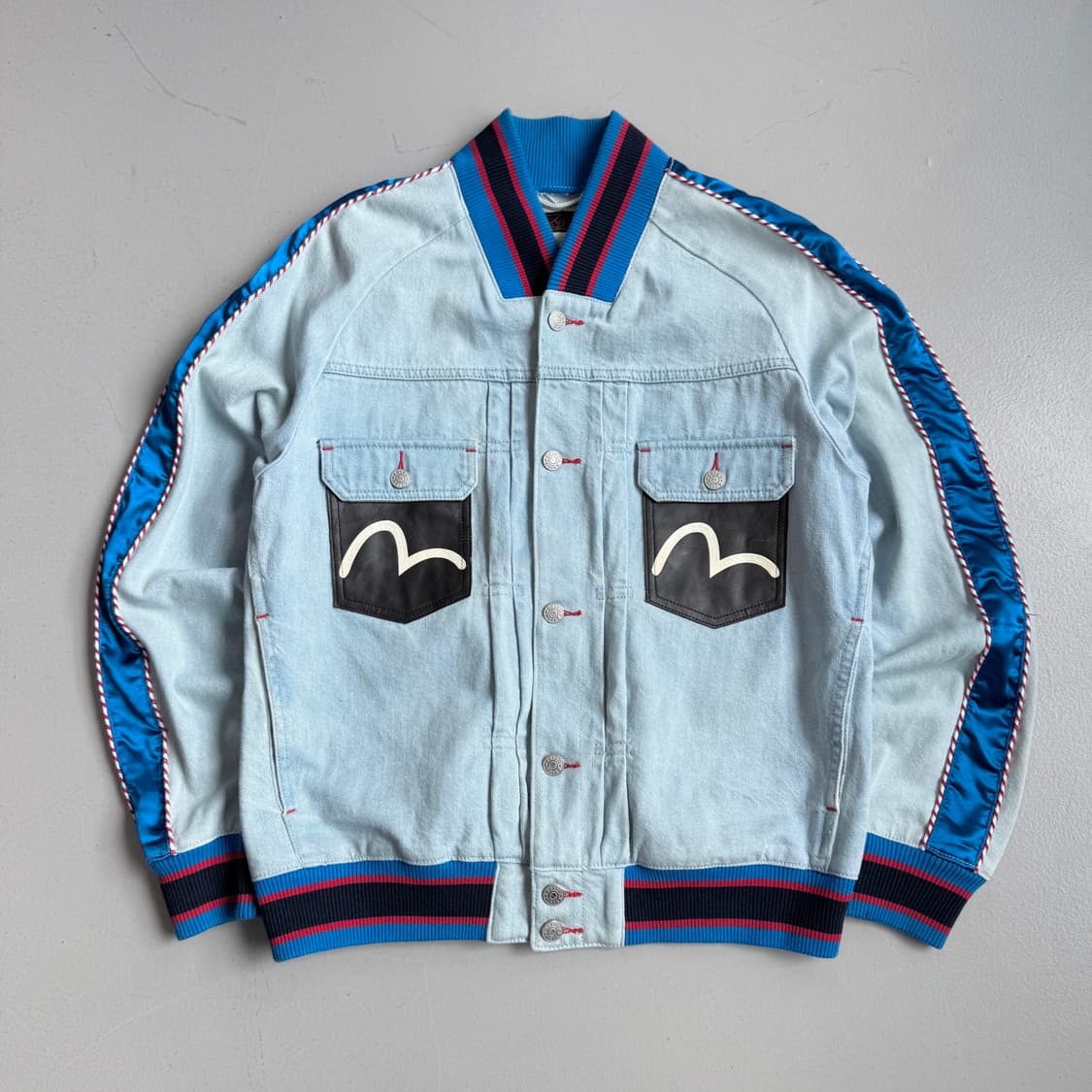 에비수 제팬 빅로고 빅힐즈 스카쟌 데님자켓 상품이미지2