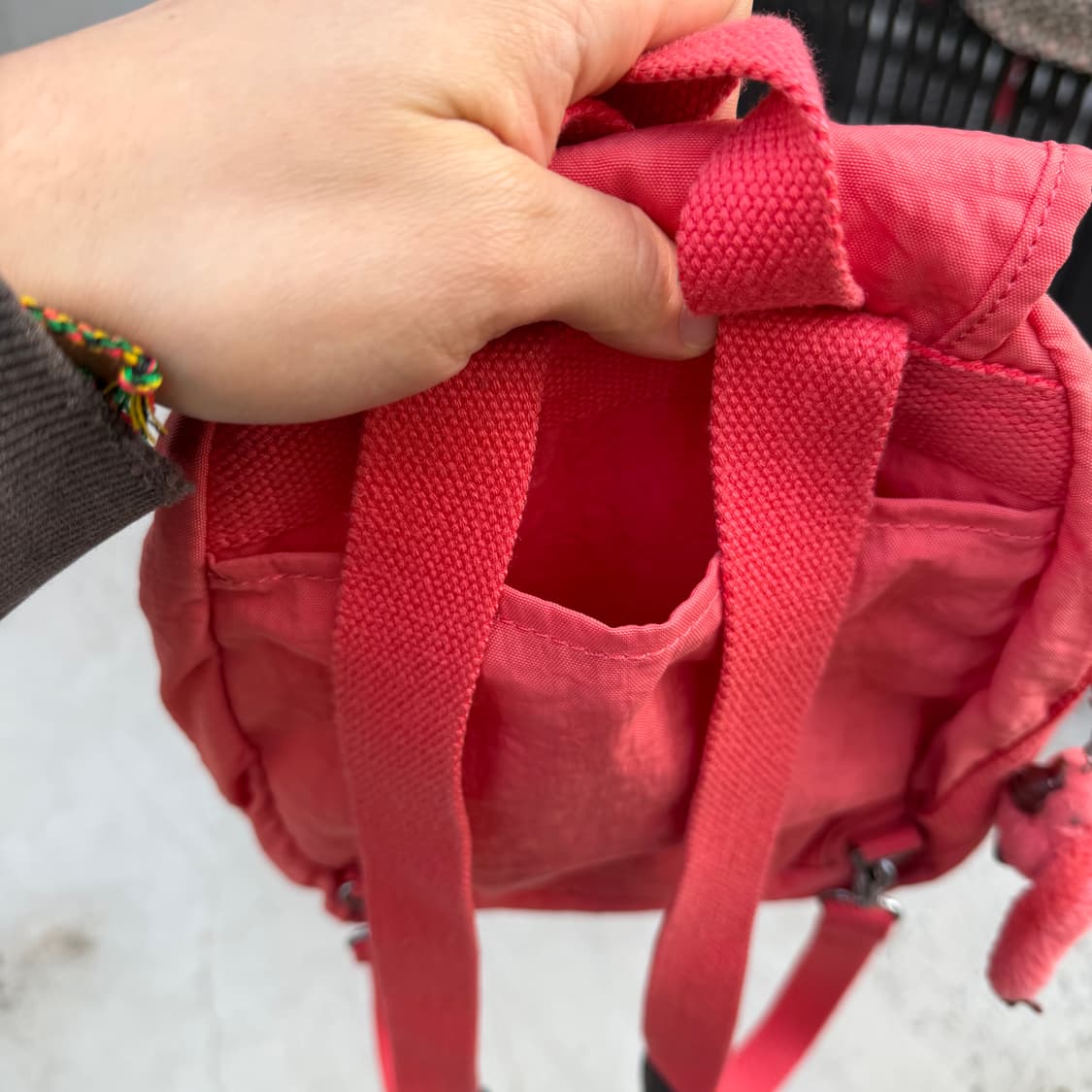 키플링 핑크 미니 백팩 가방 상품이미지5