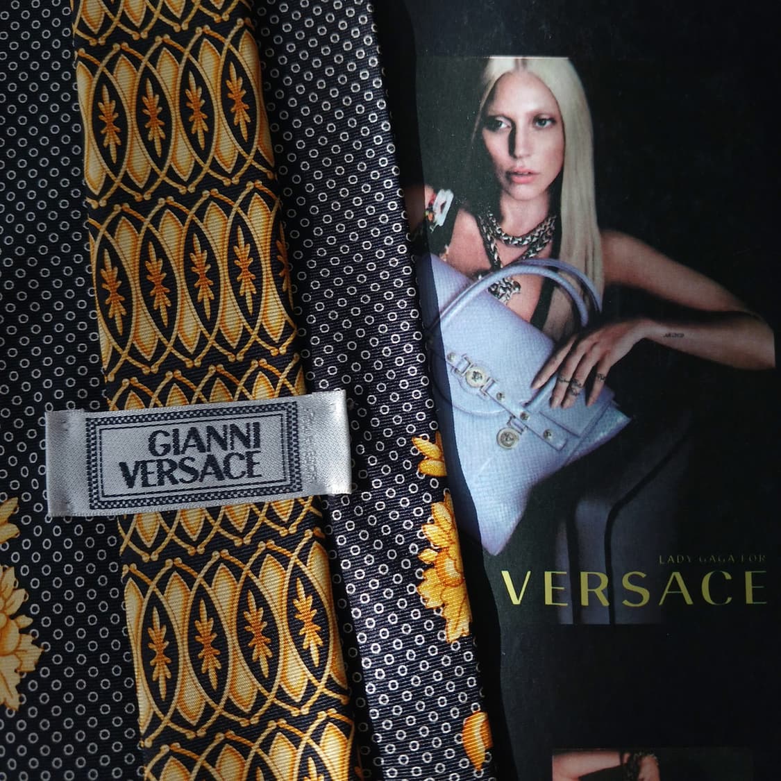 베르사체 실크 바로크 패턴 넥타이 9.8cm A+~A등급 A19057
 상품이미지5