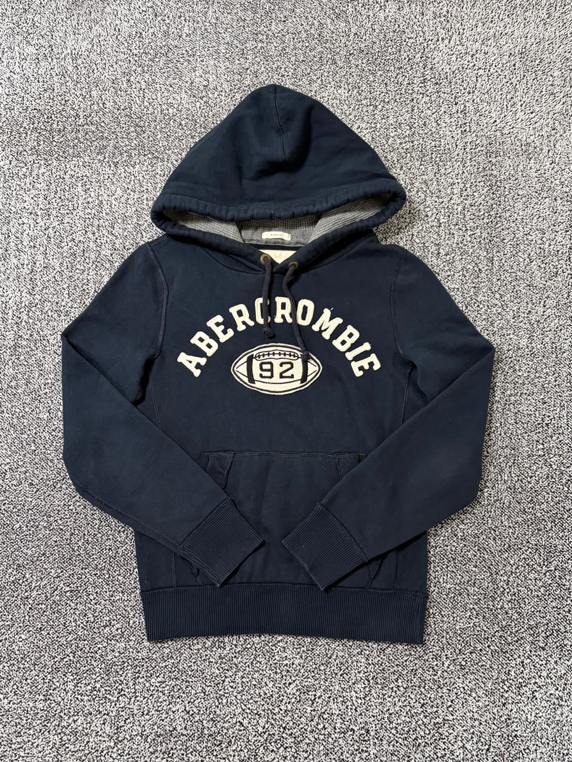 빈티지9. 아베크롬비 딥네이비 로고 후드티셔츠 상품이미지1