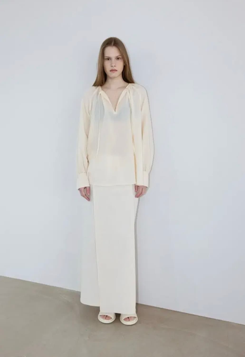 에이치에이트 - 트레미티 블라우스 (바닐라) 상품이미지2