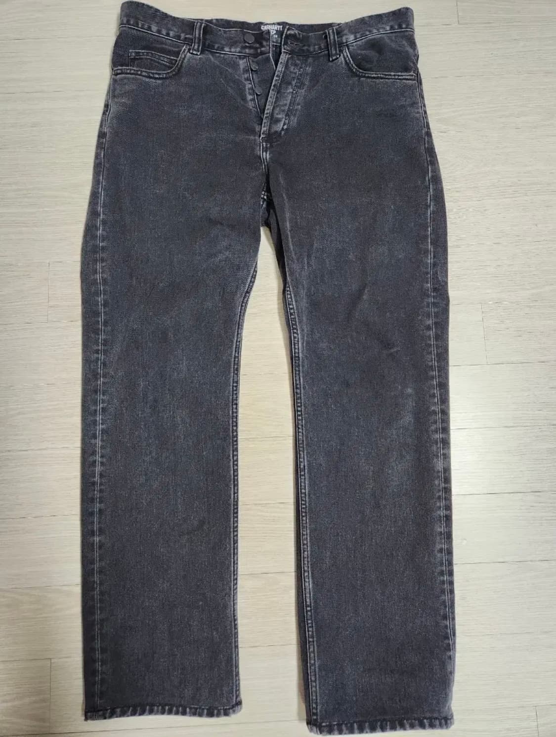 [32] 칼하트 멀로우 팬츠 흑청 상품이미지1