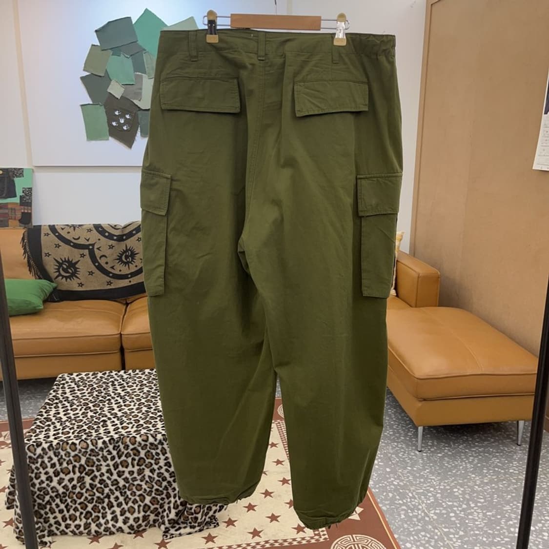 빅유니온 빈티지 힙합 오버사이즈 와이드 카고 팬츠 L C09480 상품이미지4