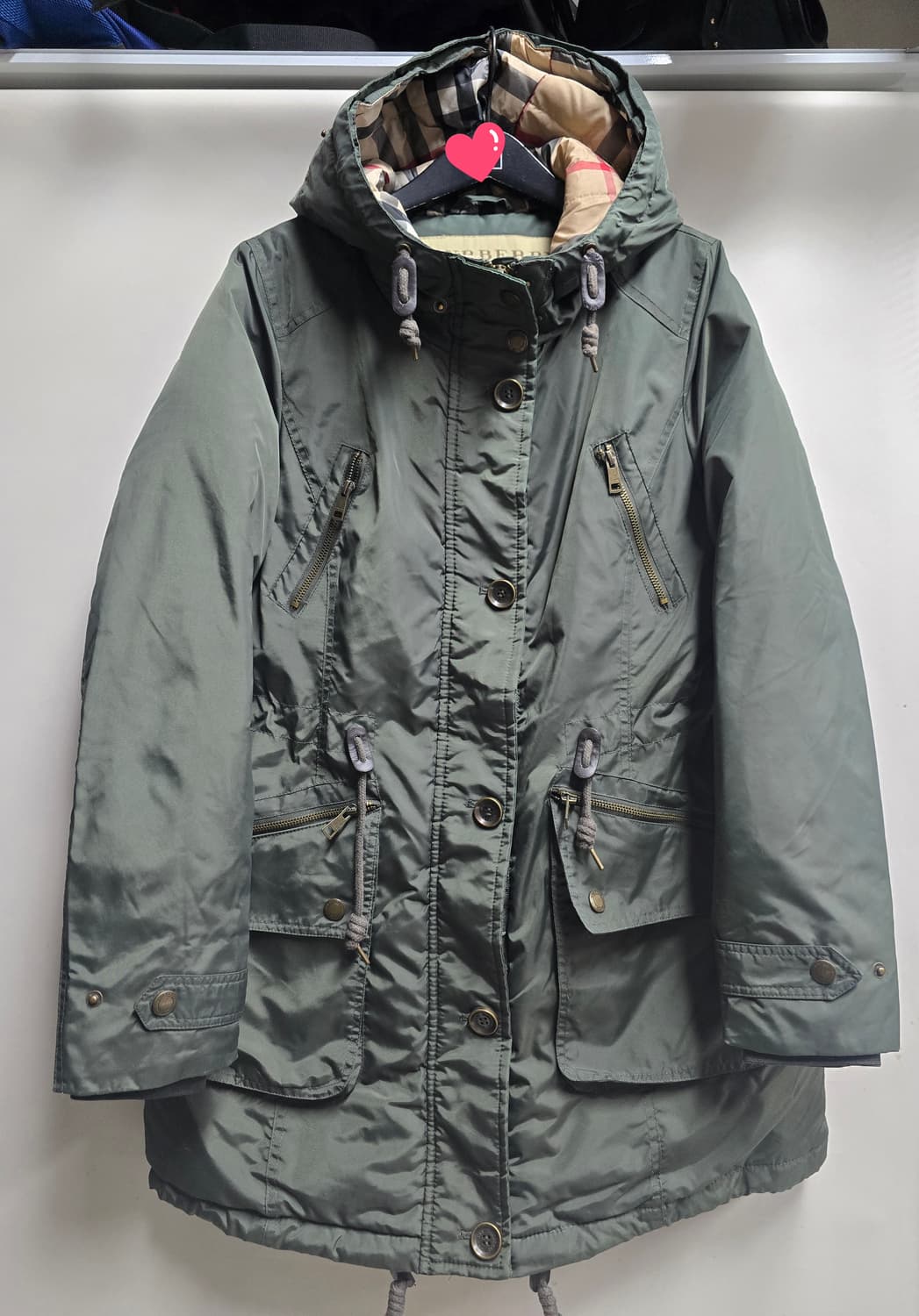 버버리 야상 구스다운 패딩 M 상품이미지1