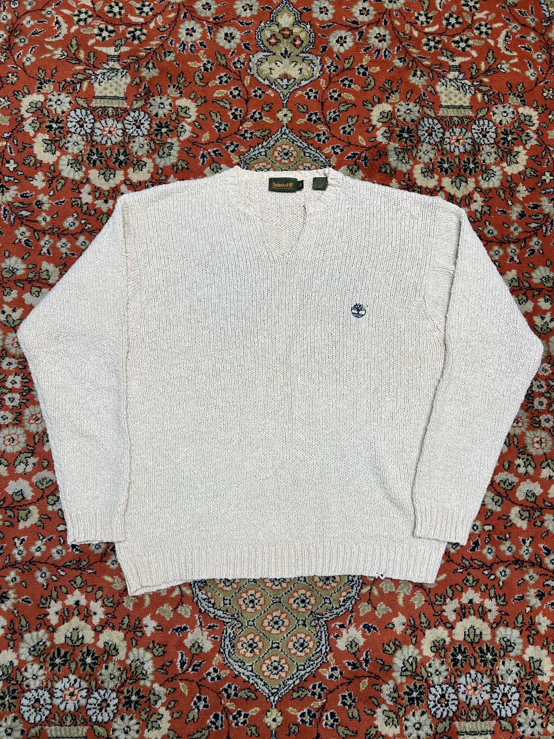 [105] 팀버랜드 빈티지 짜임 니트 아이보리 M 상품이미지1