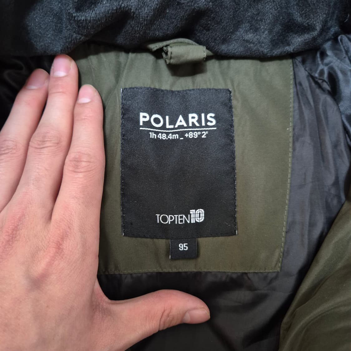 탑텐 밀리터리 덕다운 후드 롱패딩 상품이미지5