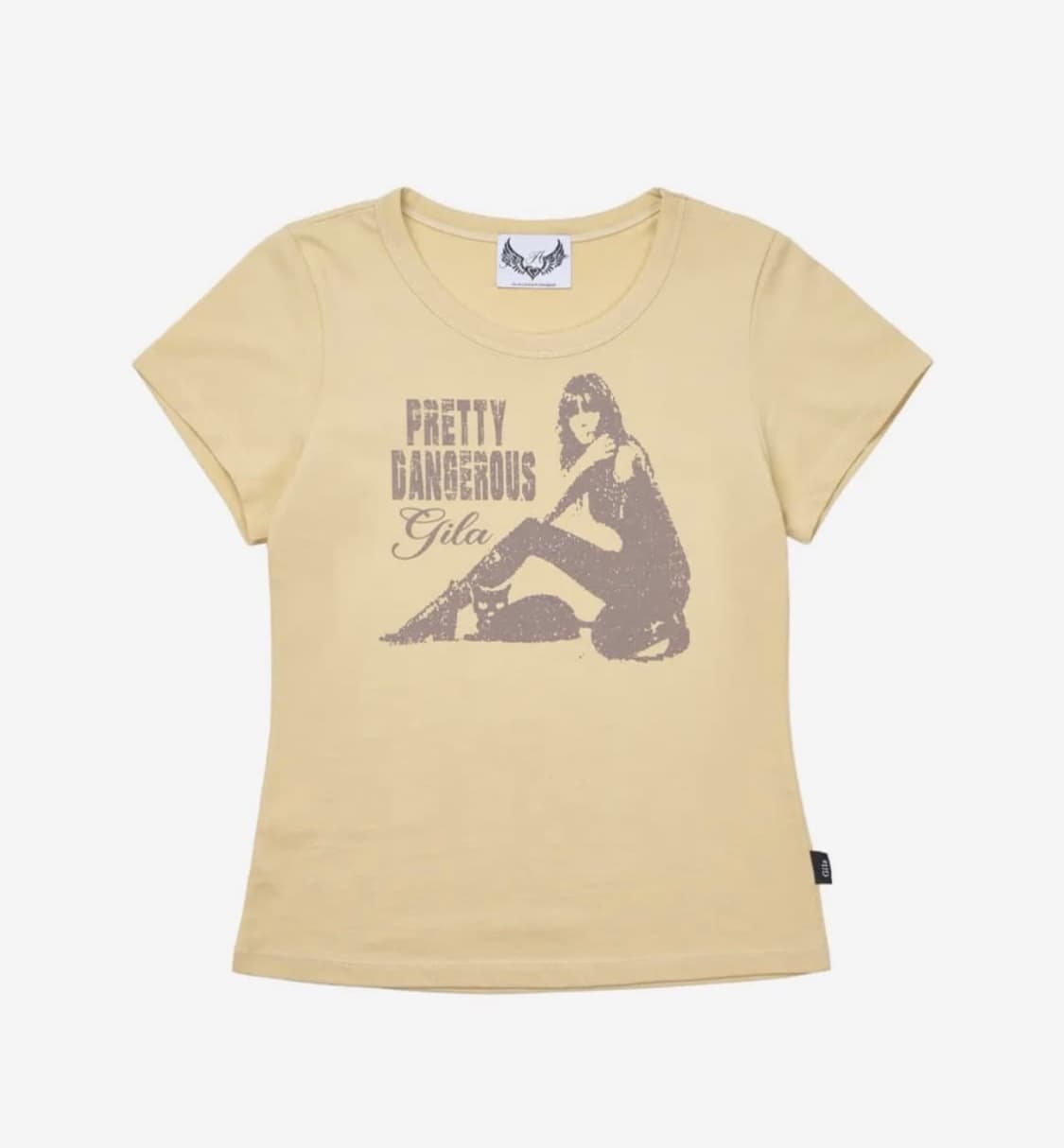 댄저 걸 크롭 티셔츠 옐로우 danger girl crop t 상품이미지2