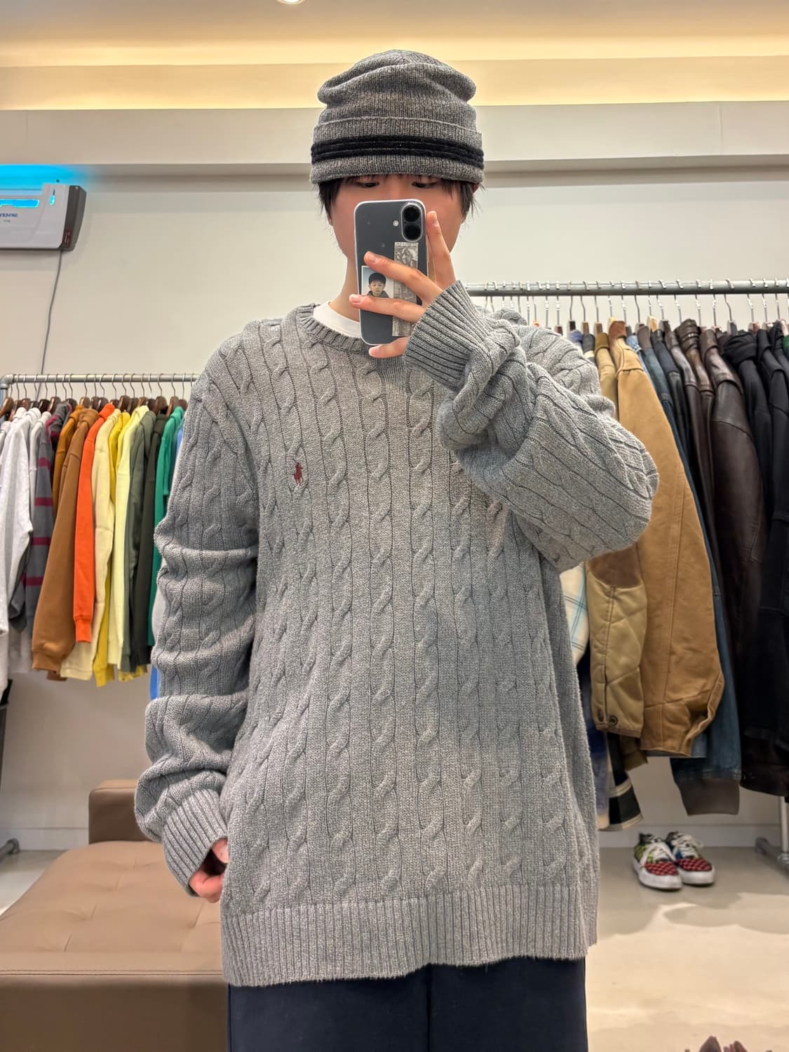 폴로 랄프로렌 꽈배기 니트 상품이미지8