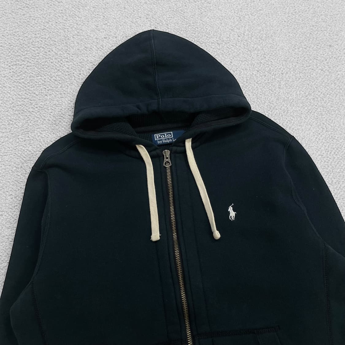 폴로 랄프로렌 포니 로고 써멀 후드집업 다크네이비 상품이미지2