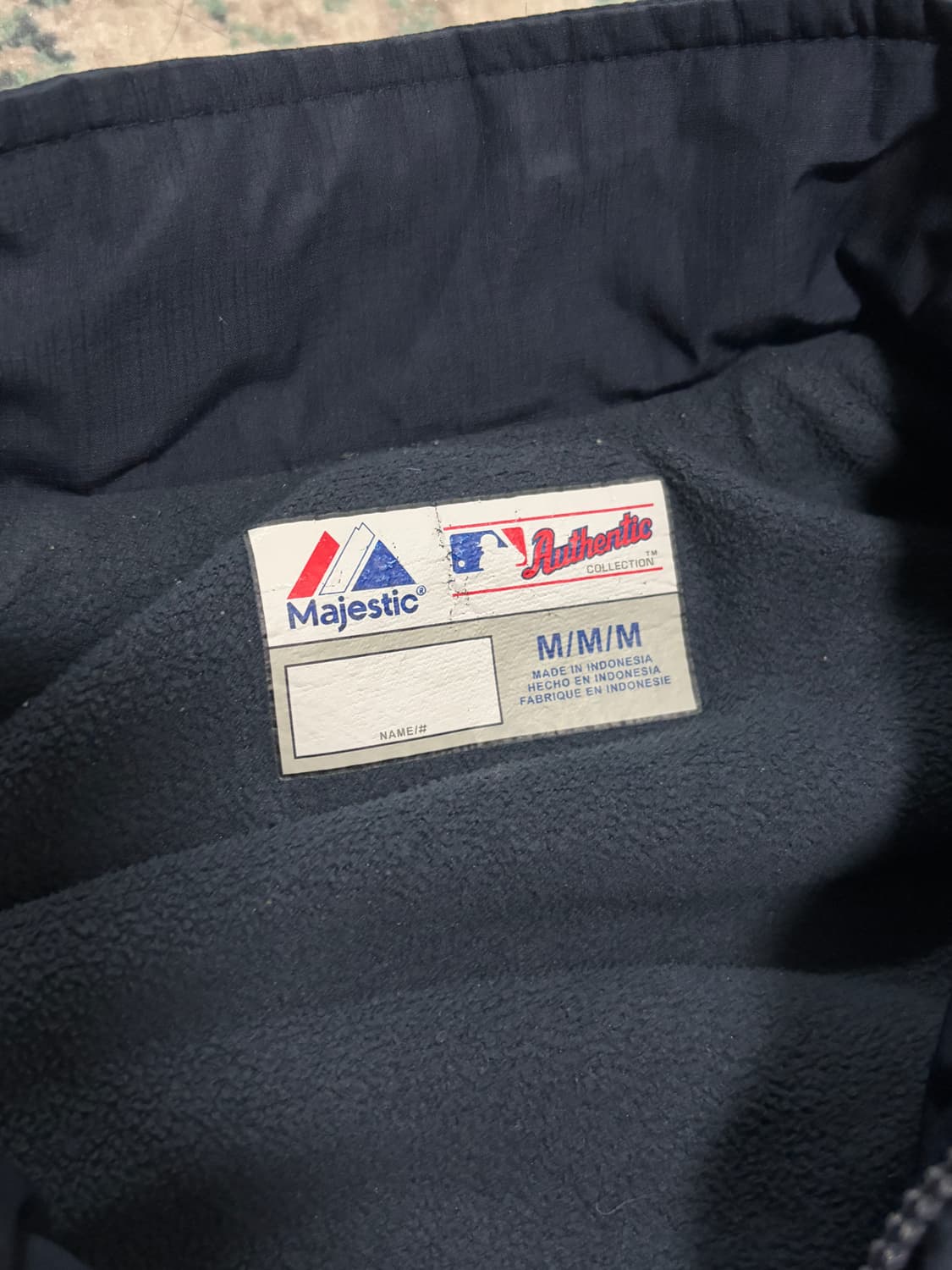 양키스 마제스틱 하프넥 양털 집업 상품이미지3