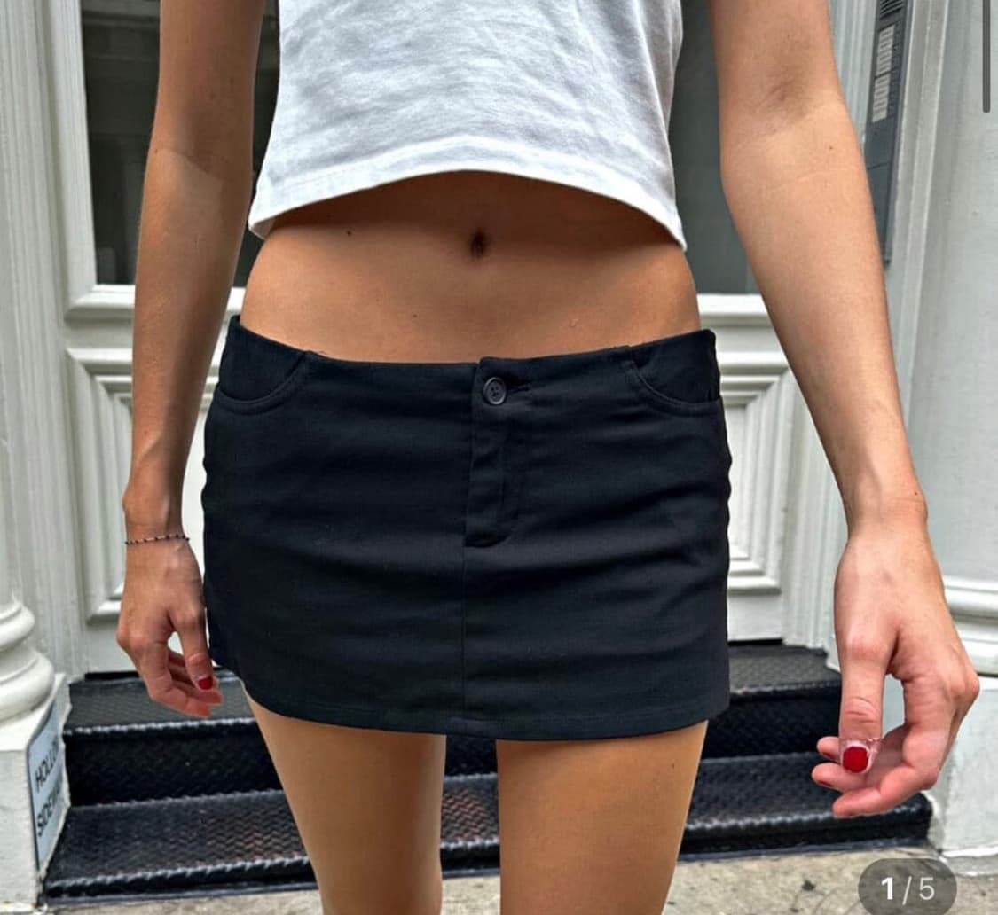 브랜디멜빌 미니스커트 블랙 상품이미지1