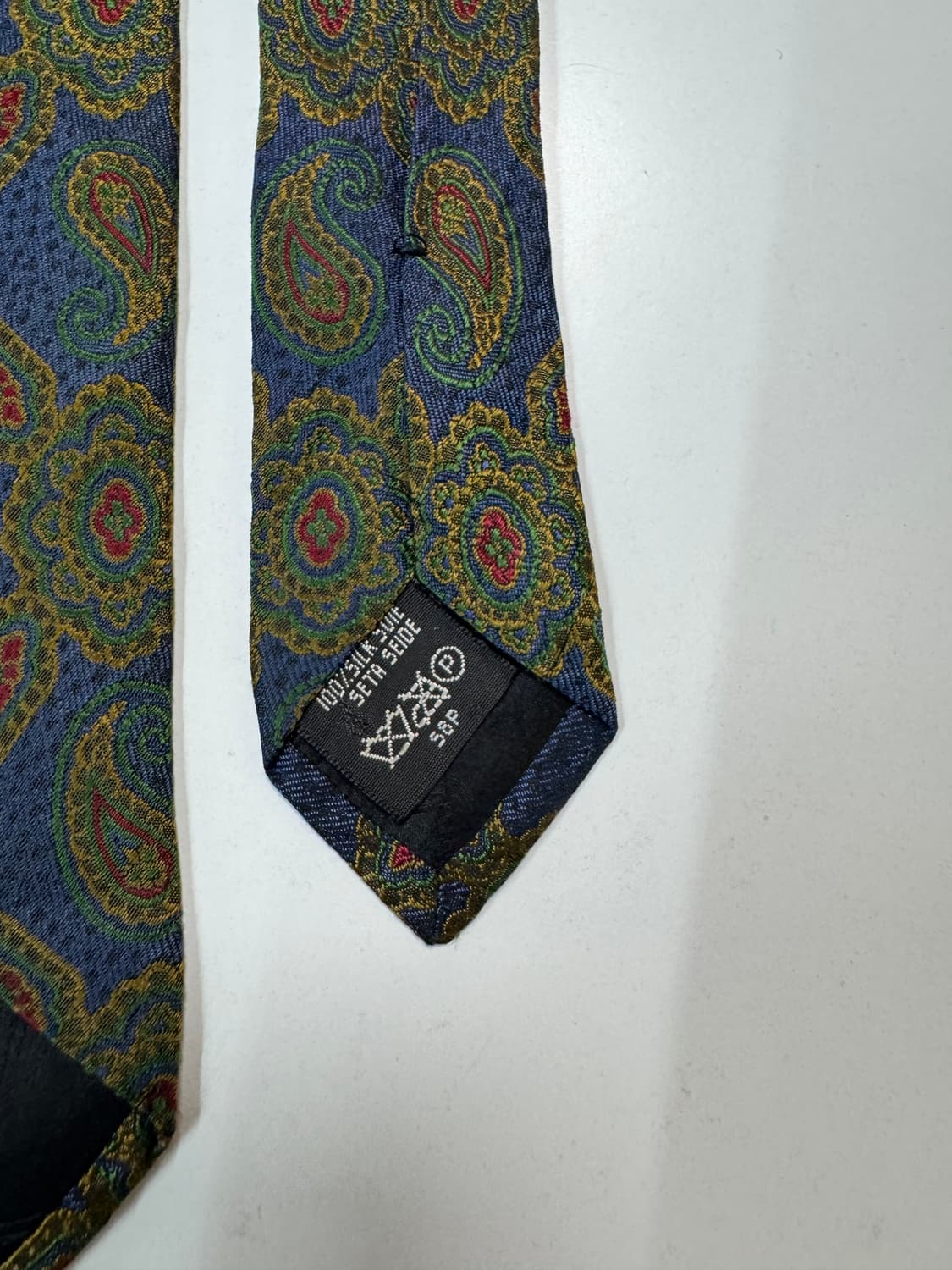 던힐(Dunhill) 실크 페이즐리 패턴 넥타이 9.3cm 상품이미지8