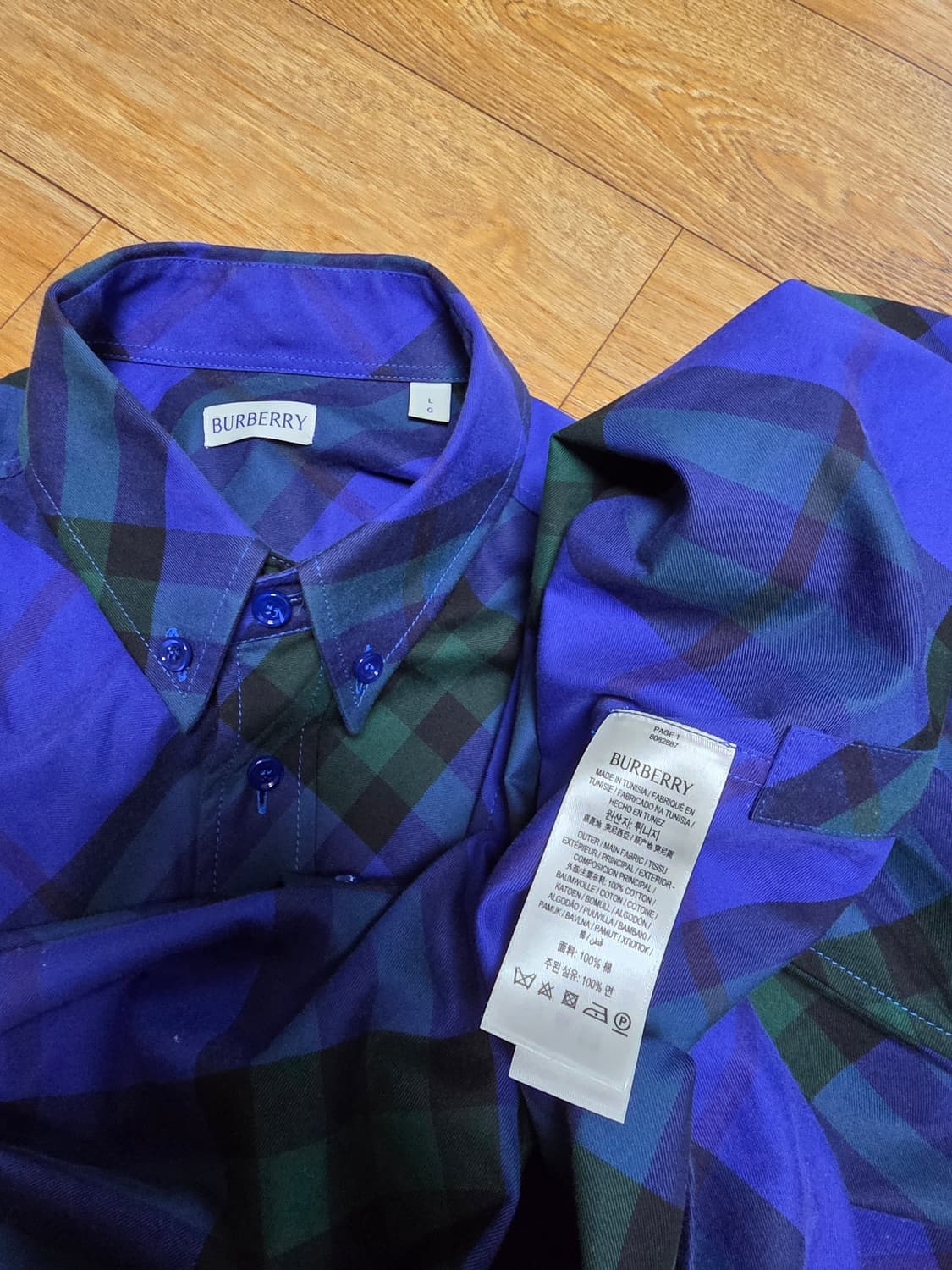 버버리 뉴시즌 체크 셔츠 상품이미지4