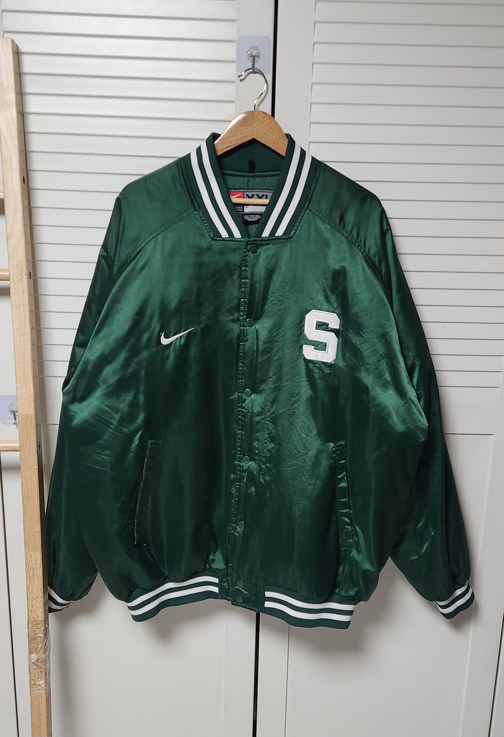 3XL 나이키 MSU 스파르탄 스타디움 바시티 딤그린 자켓 상품이미지3