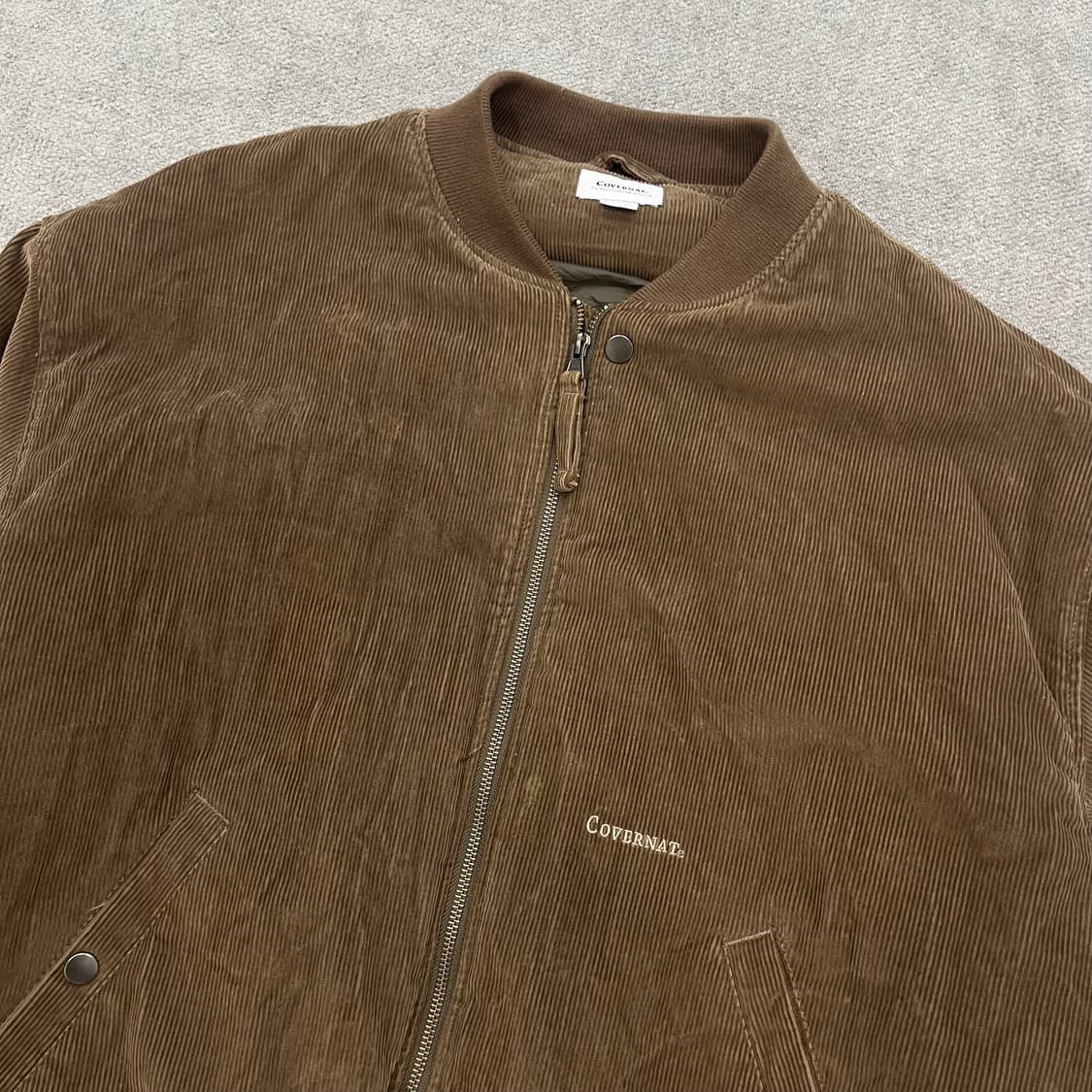 XL 커버낫 코듀로이 브라운 봄버 자켓 상품이미지2