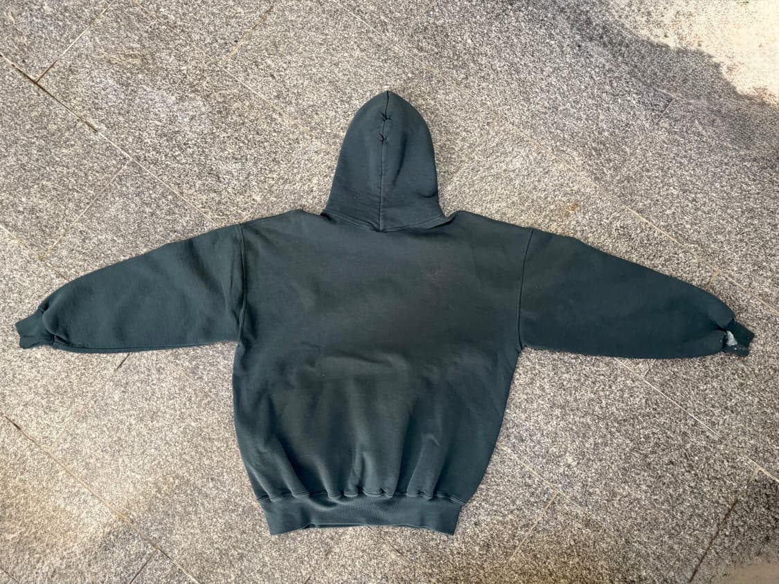 90s 빈티지 러셀 후드 페이디드 그린 상품이미지7