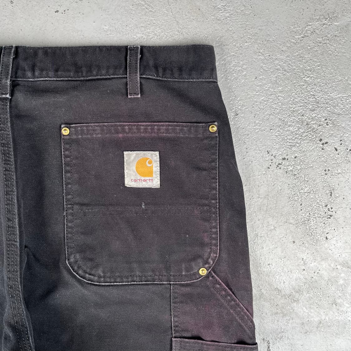 빈티지 칼하트 더블니B01 블랙 워크팬츠 상품이미지8
