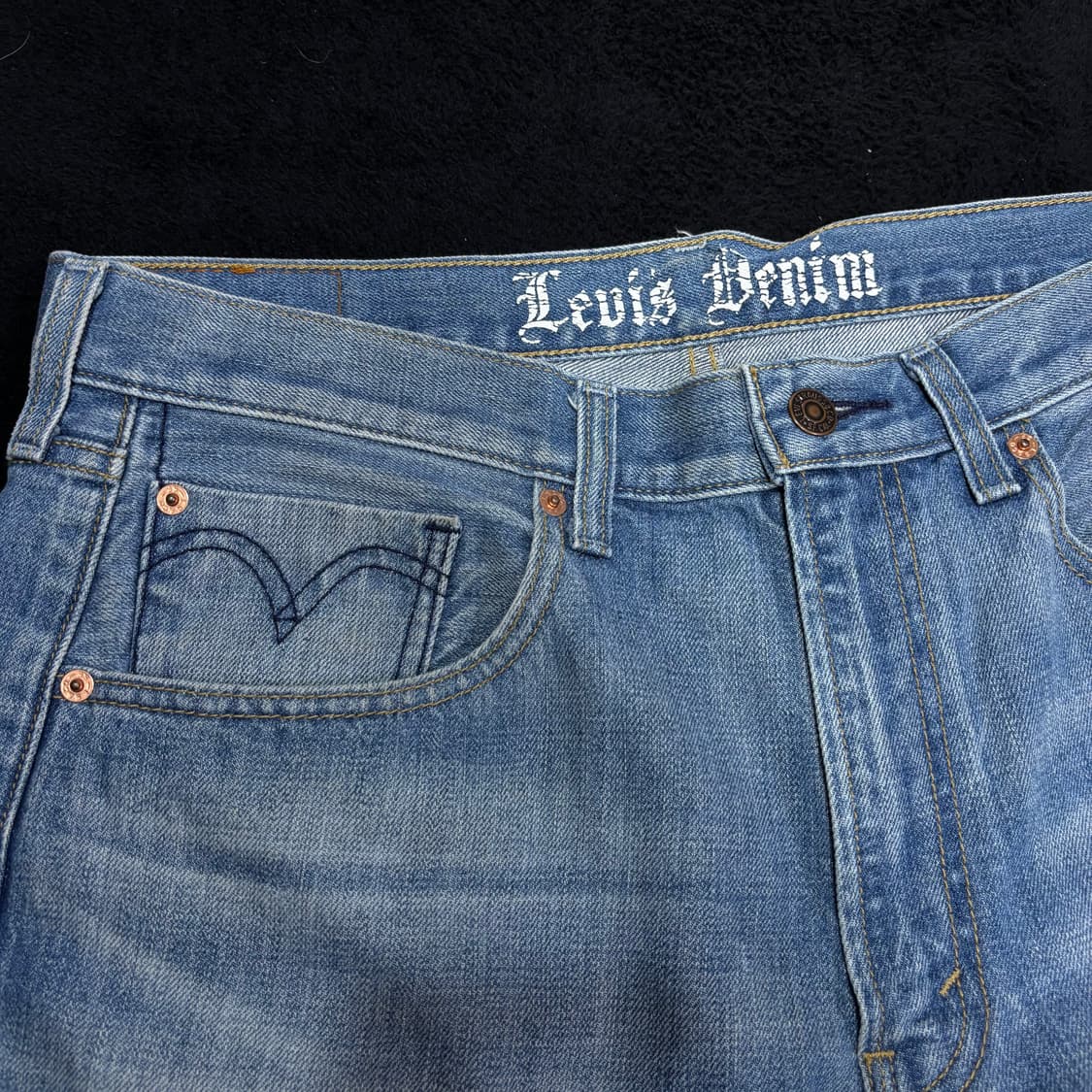 36 리바이스512 연청 세미와이드 데님팬츠 상품이미지4