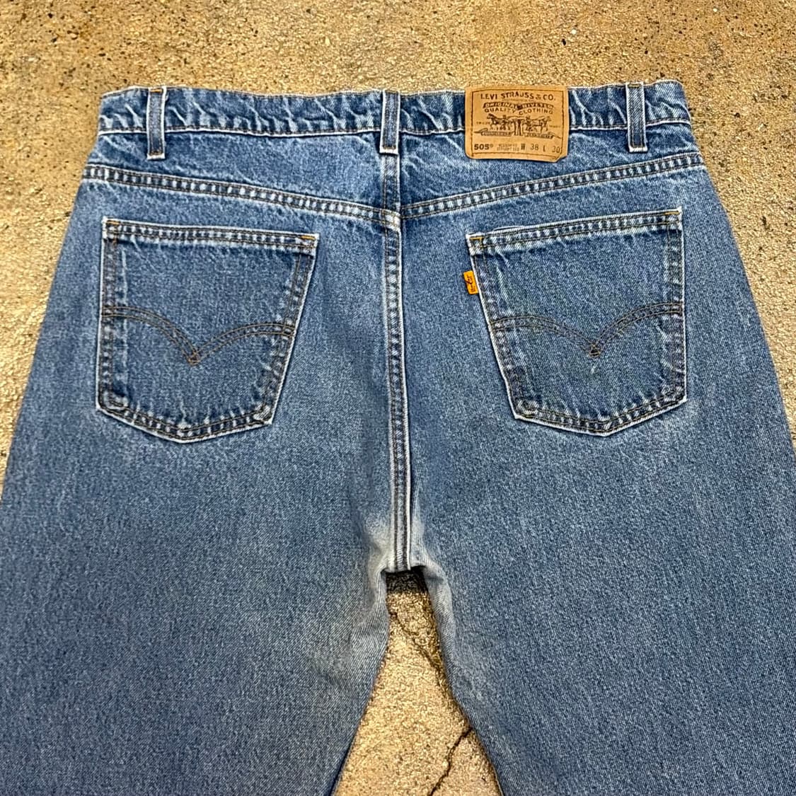 90s Made in USA  빈티지 리바이스 505 오렌지탭 청바지 상품이미지8