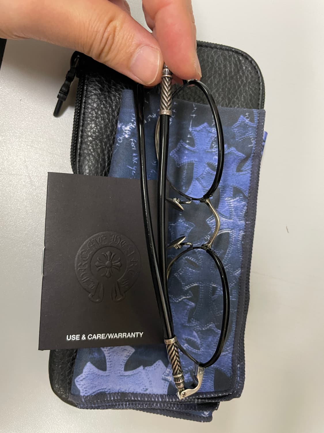 크롬하츠 안경 개그 블랙실버 상품이미지2