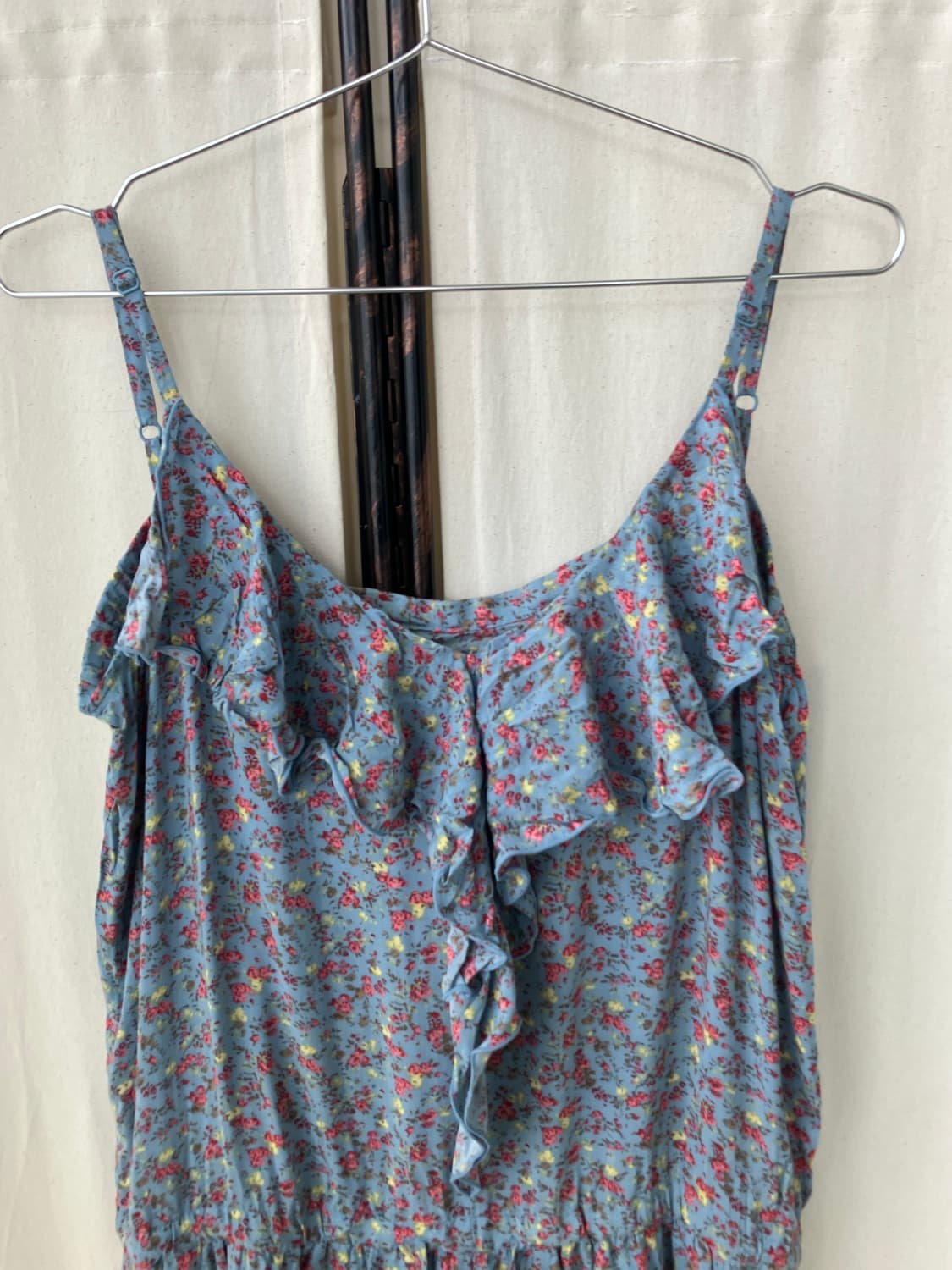 flower pattern sleeveless pants dress 상품이미지3