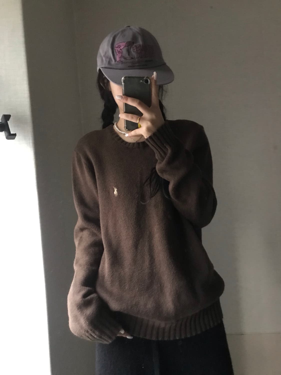 폴로 브라운 니트 상품이미지5