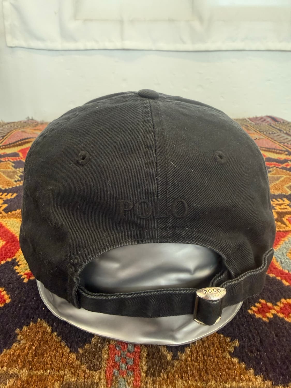 폴로 빅포니 볼캡 올블랙 상품이미지4