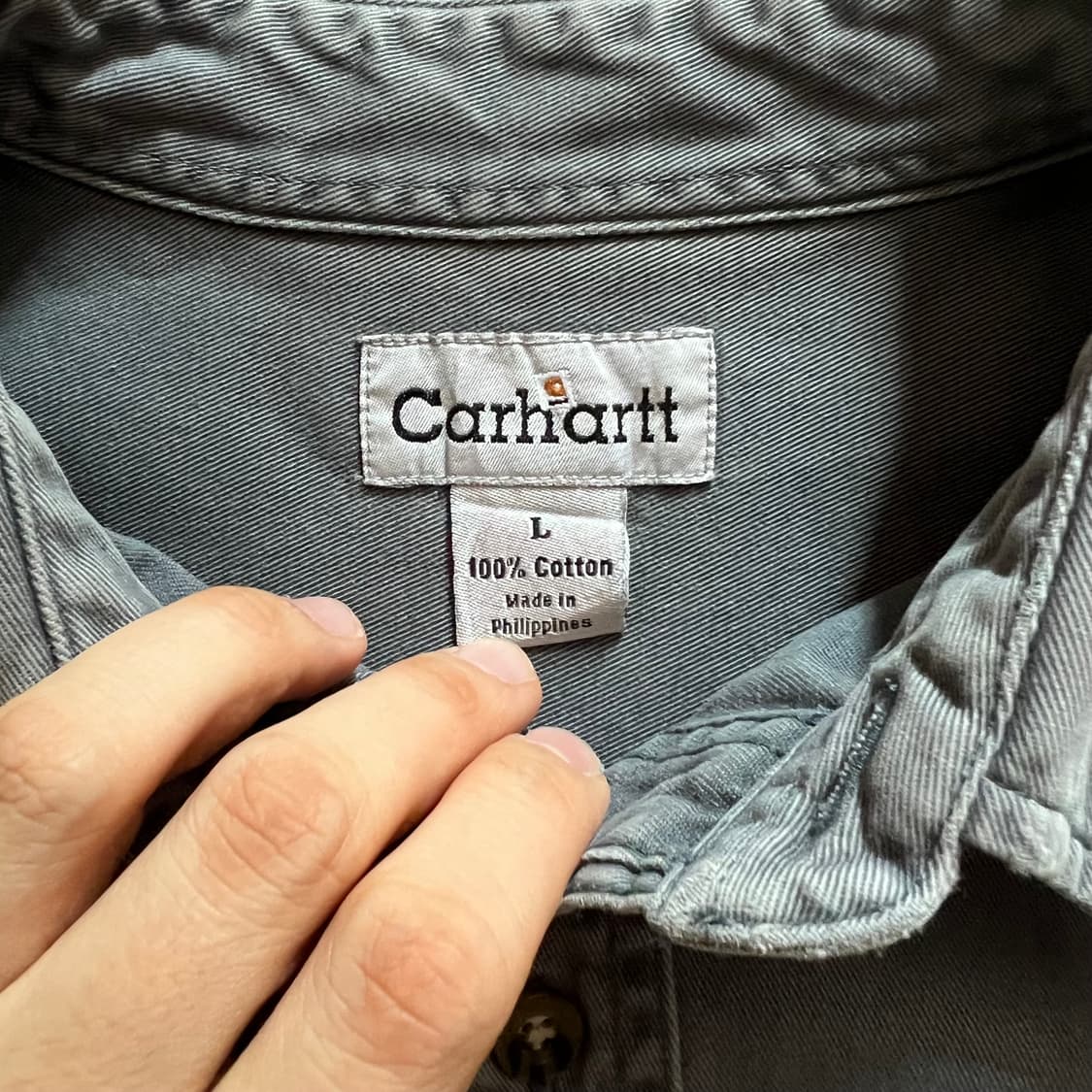 [CARHARTT] 칼하트 다크블루그레이 워크셔츠 상품이미지2
