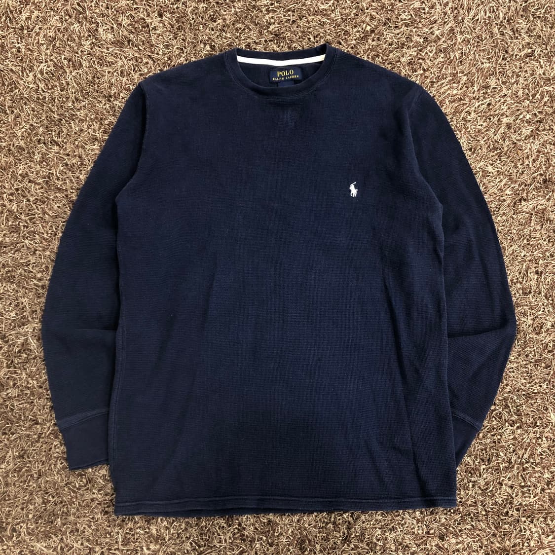 폴로 랄프로렌 네이비 와플 롱슬리브 티셔츠 상품이미지2