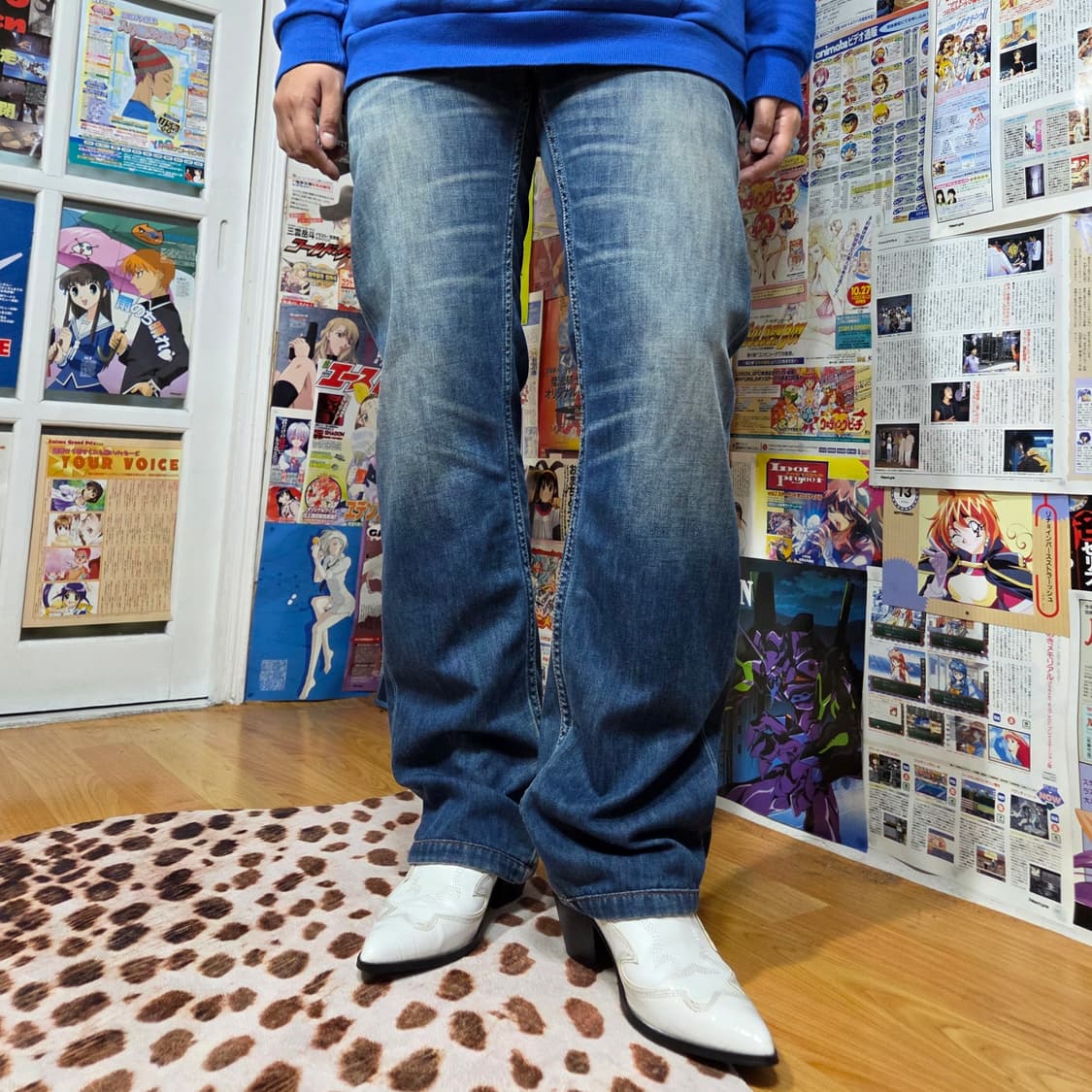 리바이스 504 워싱 데님 팬츠 상품이미지1