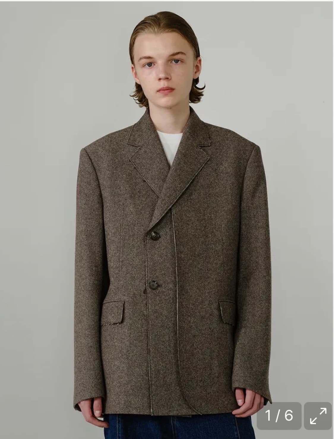 Iey 컷팅 더블 블레이져 상품이미지1