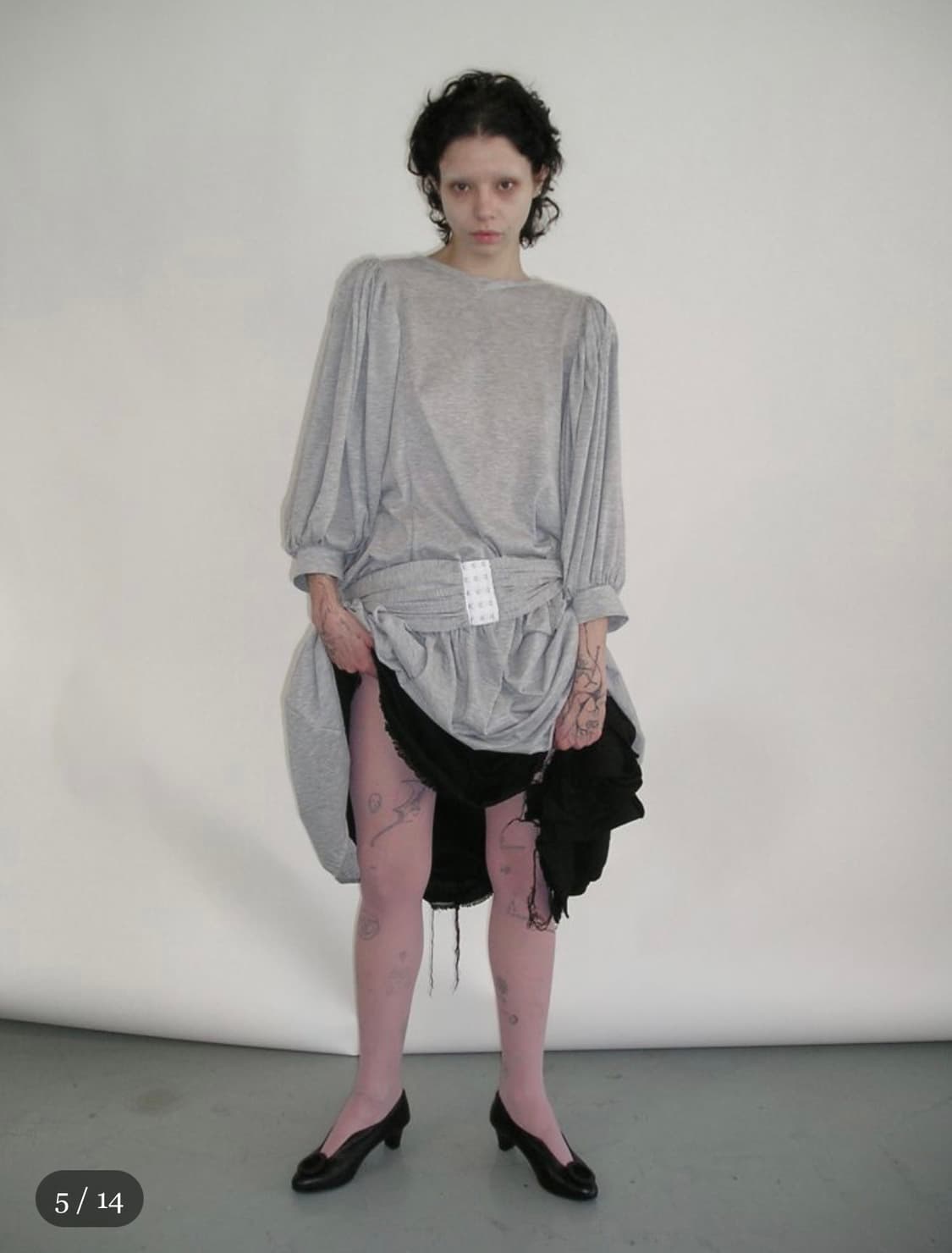 eonts 에옹쓰 아르누보 드레스 그레이 상품이미지1