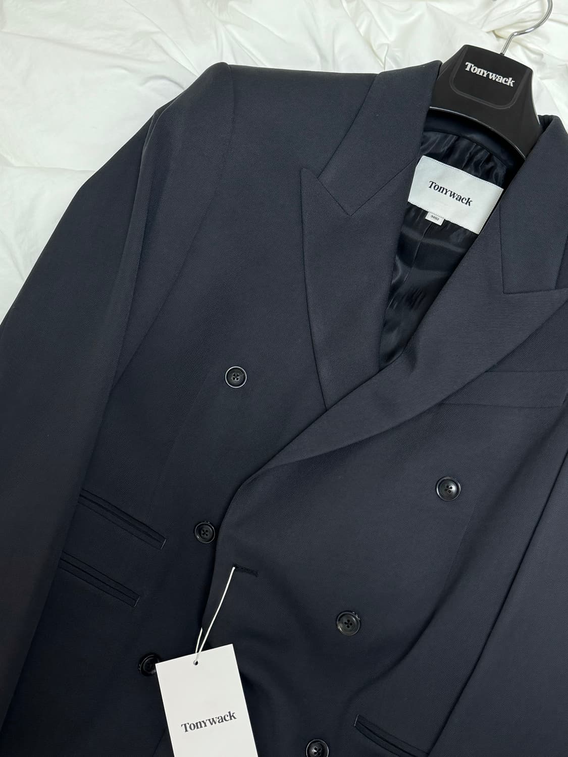 토니웩 Wool Twill Double-Breasted Blazer L 상품이미지1