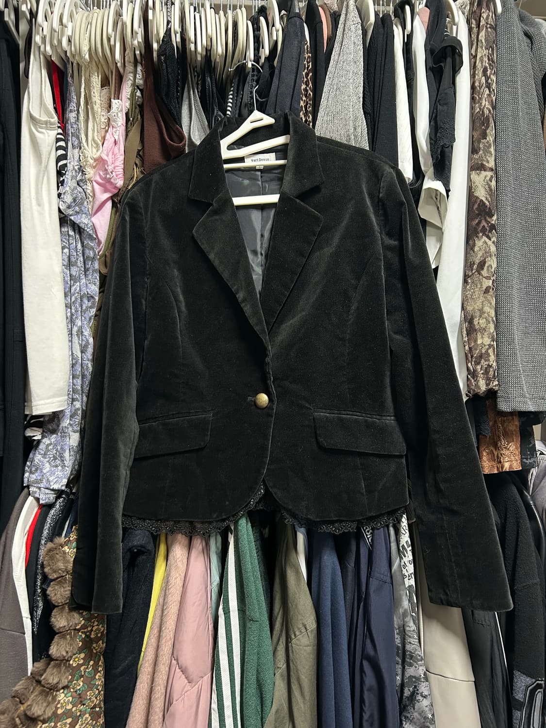 고스로리 벨벳 레이스 자켓 상품이미지1