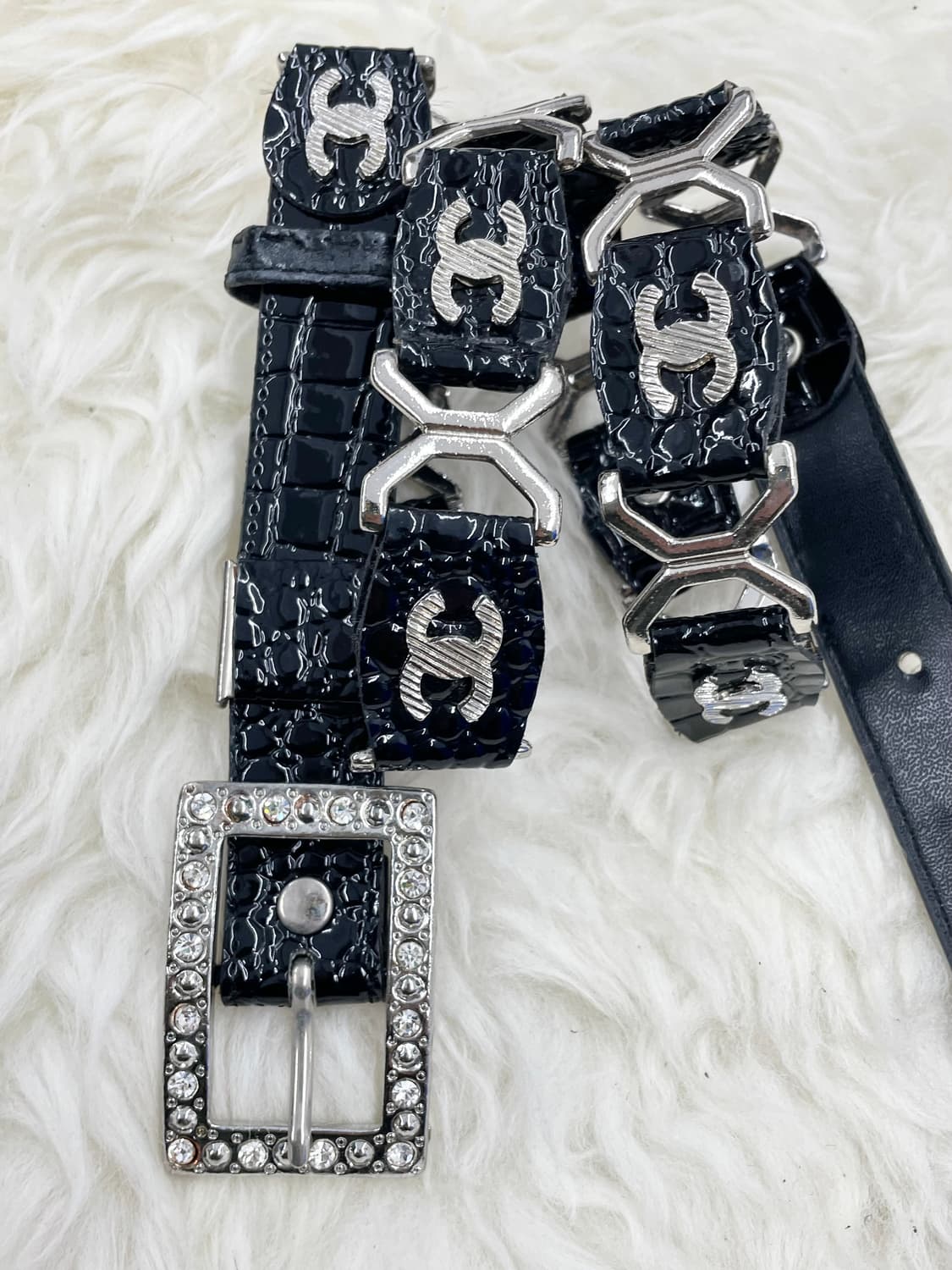 락시크 에나멜 체인 벨트 상품이미지6