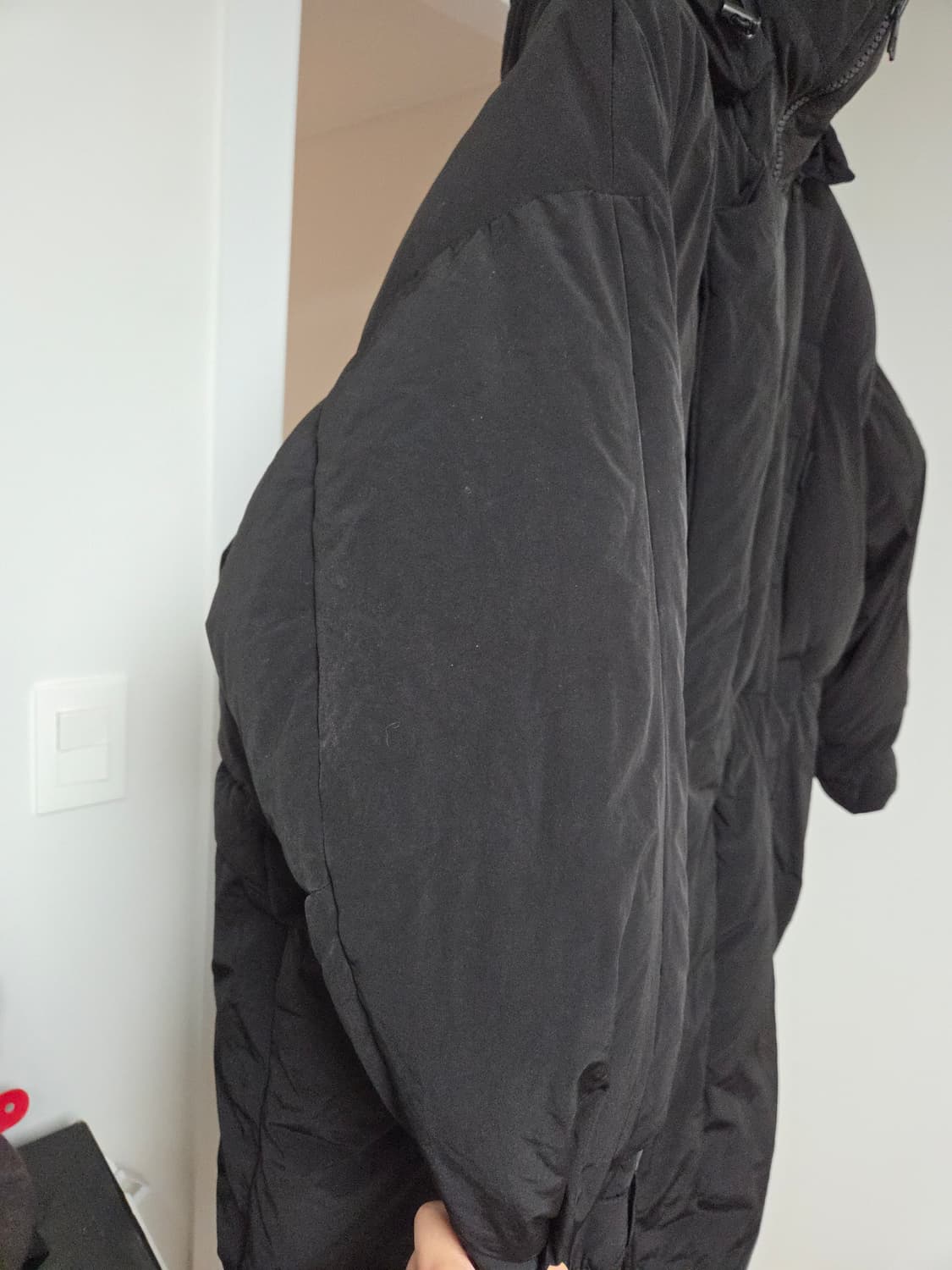 송지오옴므 헤비 벌룬 구스다운 롱패딩 블랙 48 상품이미지3