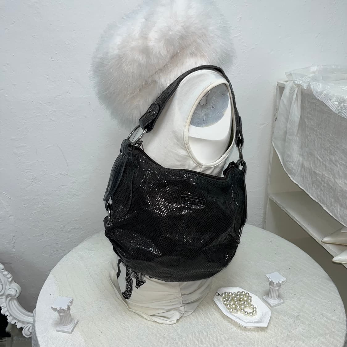 빈티지 파에톤 글로시 숄더백 상품이미지1