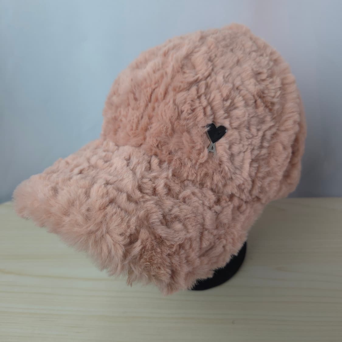 아미 핑크 퍼 볼캡 모자 상품이미지1